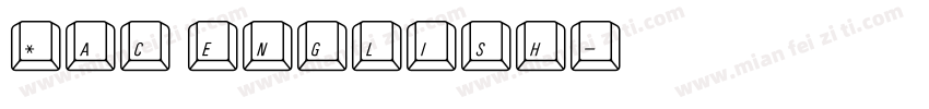 Mac english字体转换
